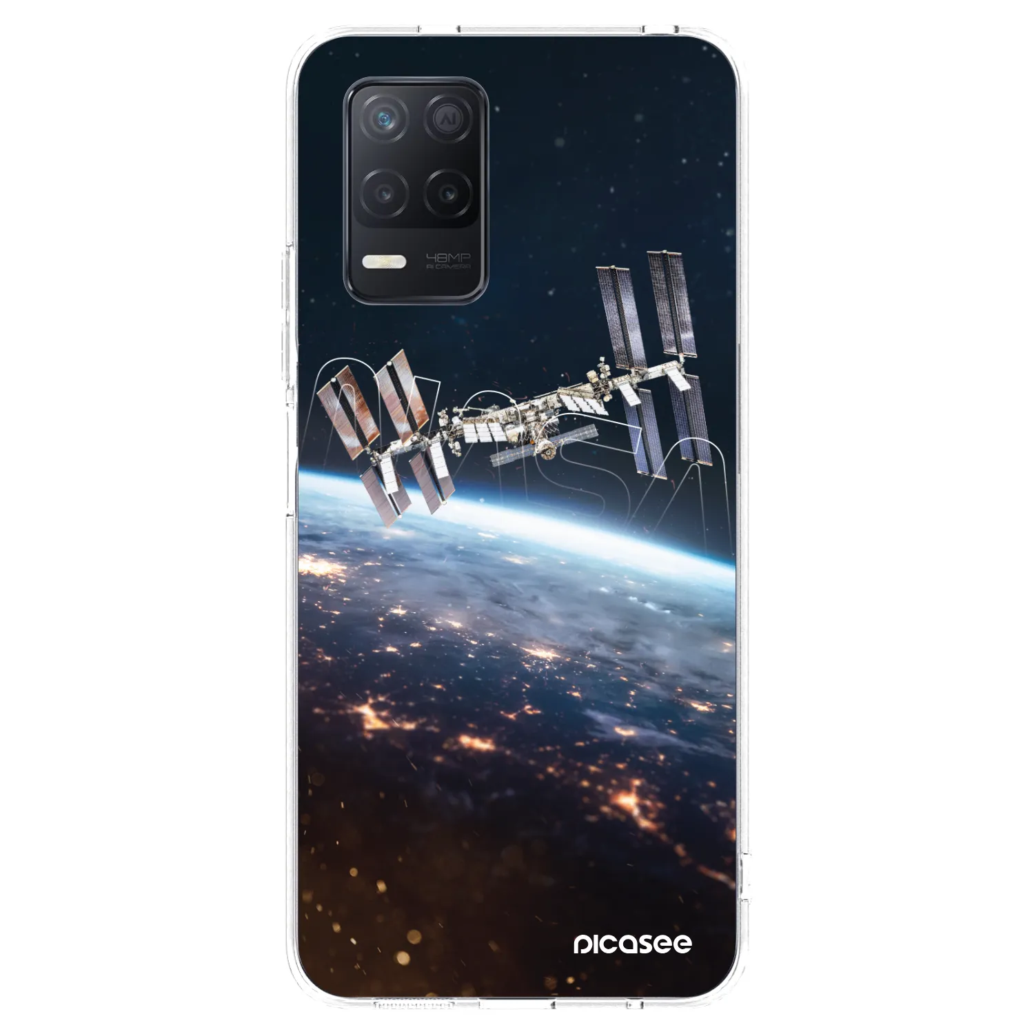 Picasee Realme 8 5G Hülle - Transparentes Silikon - Station