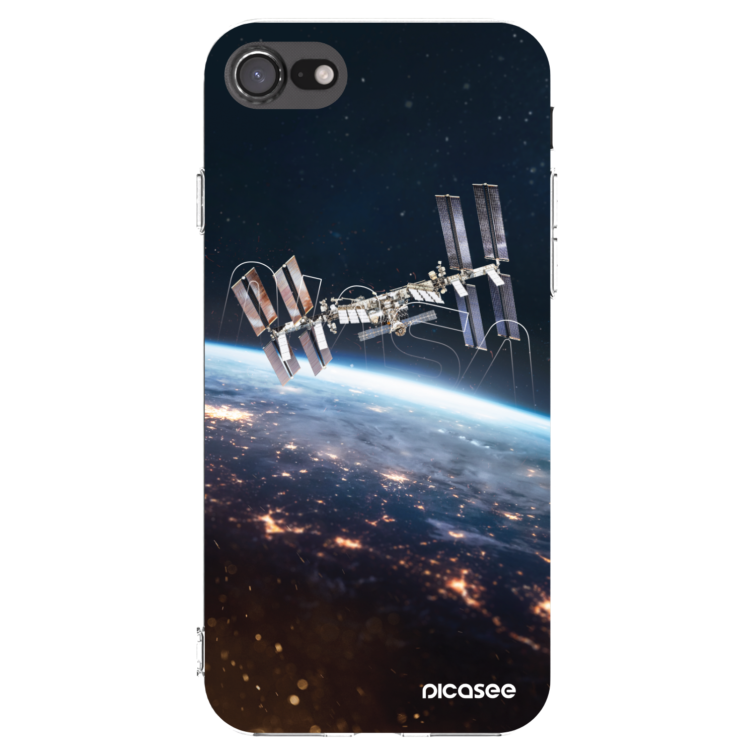 Picasee Apple iPhone SE 2022 Hülle - Transparentes Silikon - Station