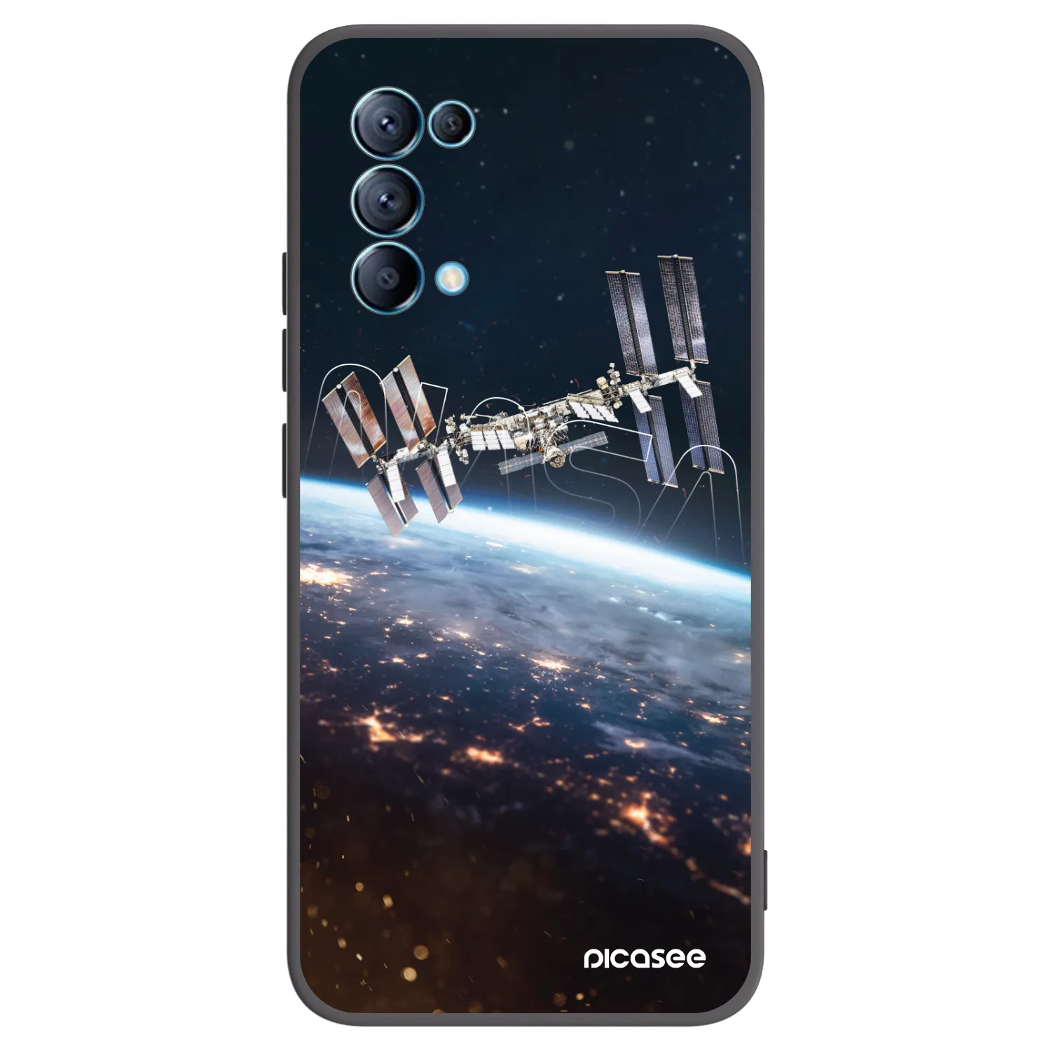 Picasee OPPO Reno 5 5G Hülle - Schwarzes Silikon - Station