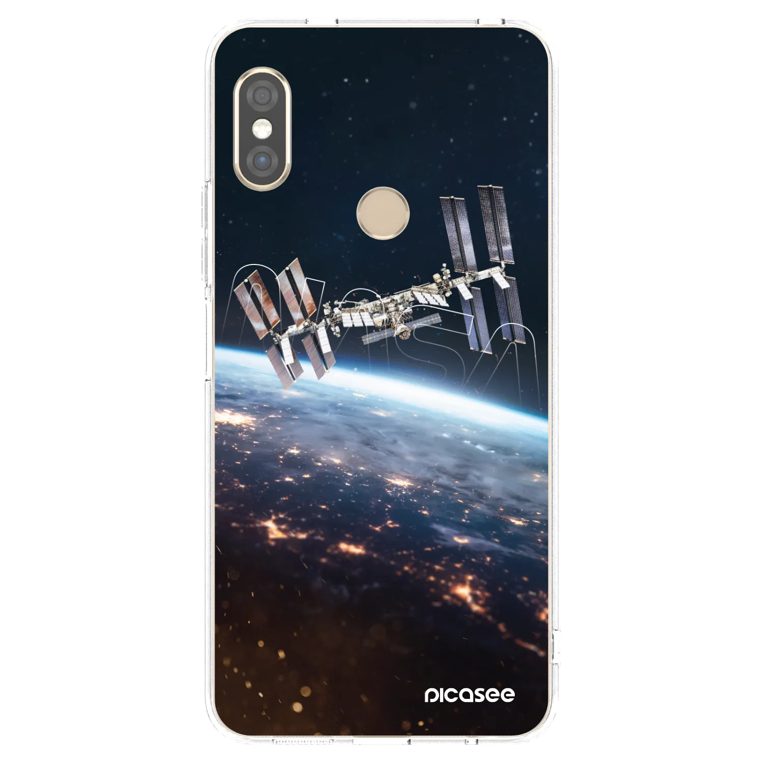 Picasee Xiaomi Redmi Note 5 Global Hülle - Transparentes Silikon - Station