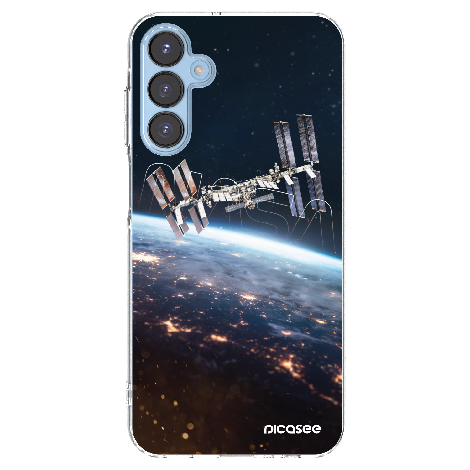Picasee Samsung Galaxy A15 A156B 5G Hülle - Transparentes Silikon - Station