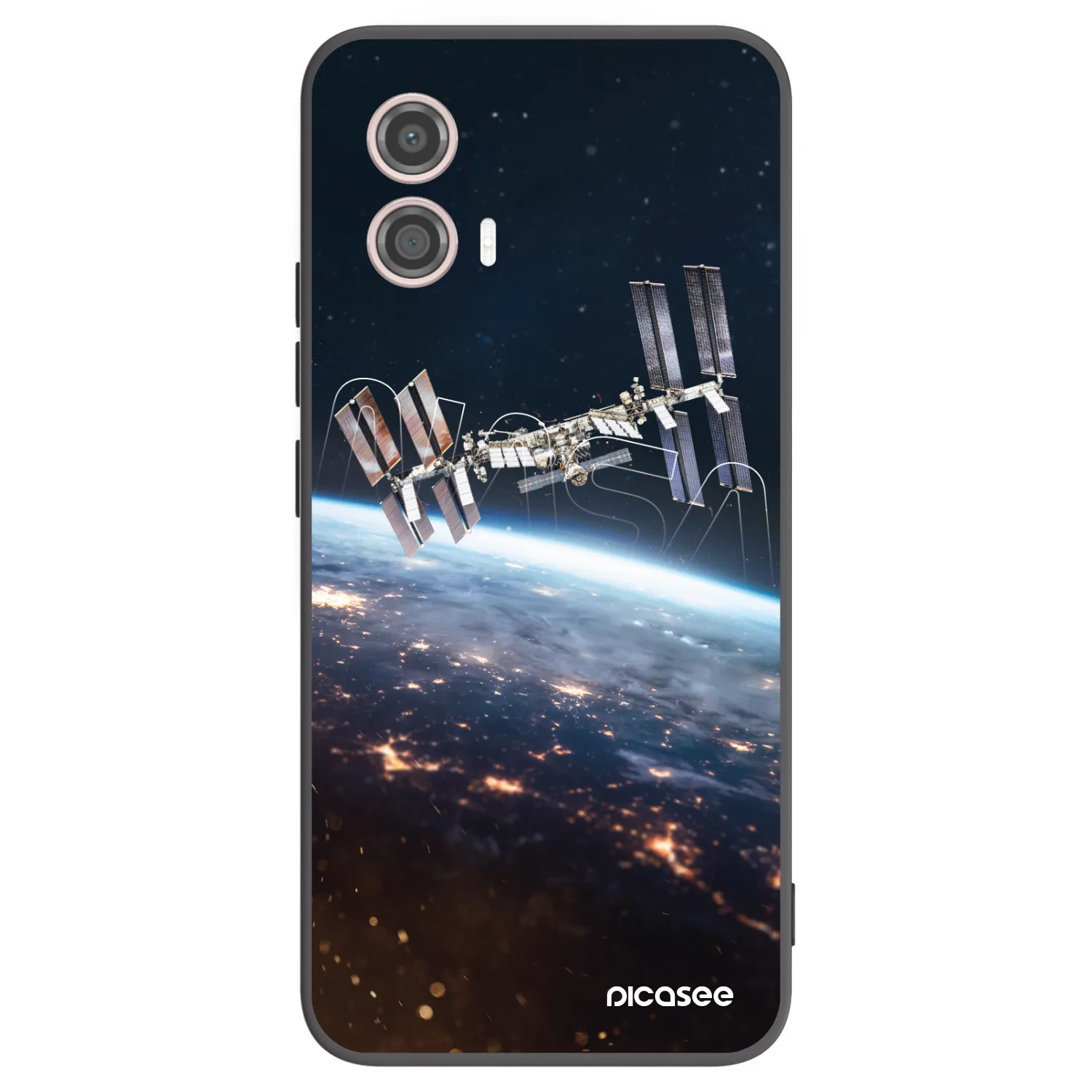 Picasee Motorola Moto G53 5G Hülle - Schwarzes Silikon - Station