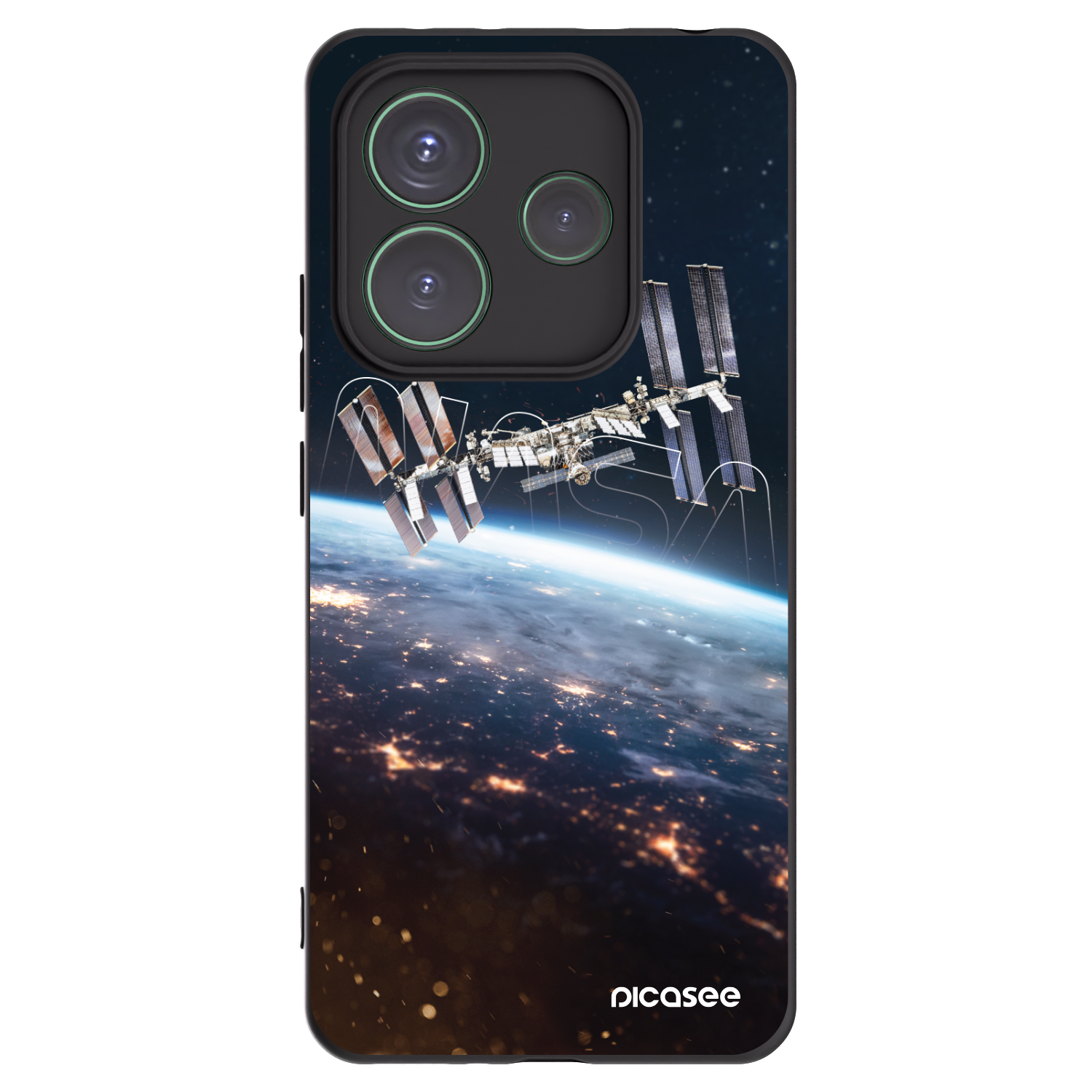 Picasee Xiaomi Redmi Note 14 5G Hülle - Schwarzes Silikon - Station