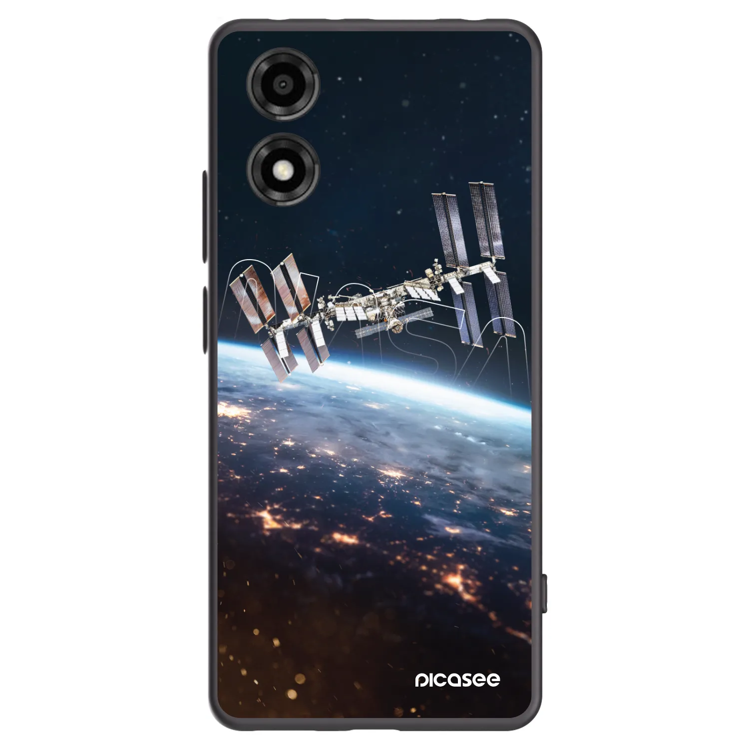 Picasee Motorola Moto E14 Hülle - Schwarzes Silikon - Station