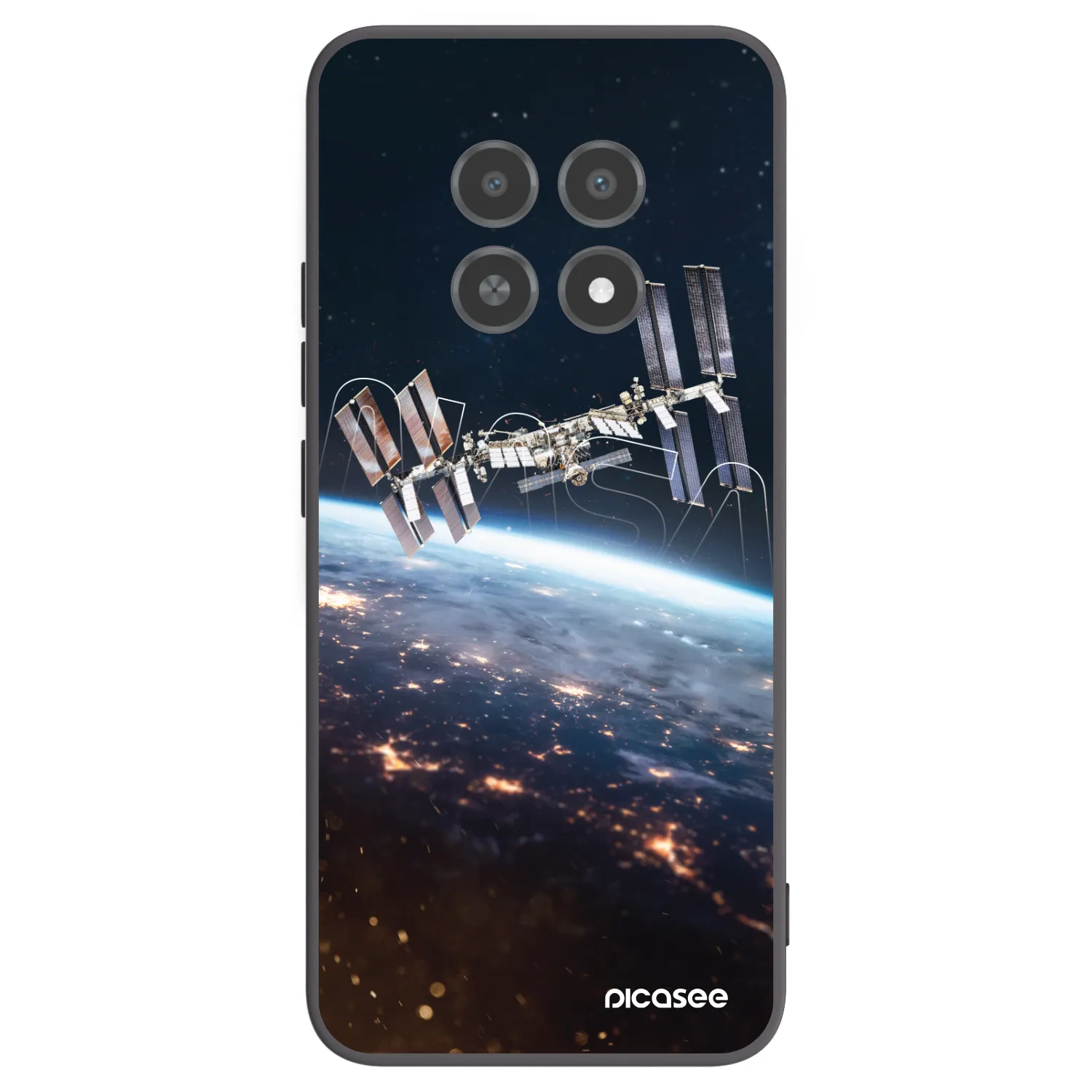 Picasee Realme 12X Hülle - Schwarzes Silikon - Station