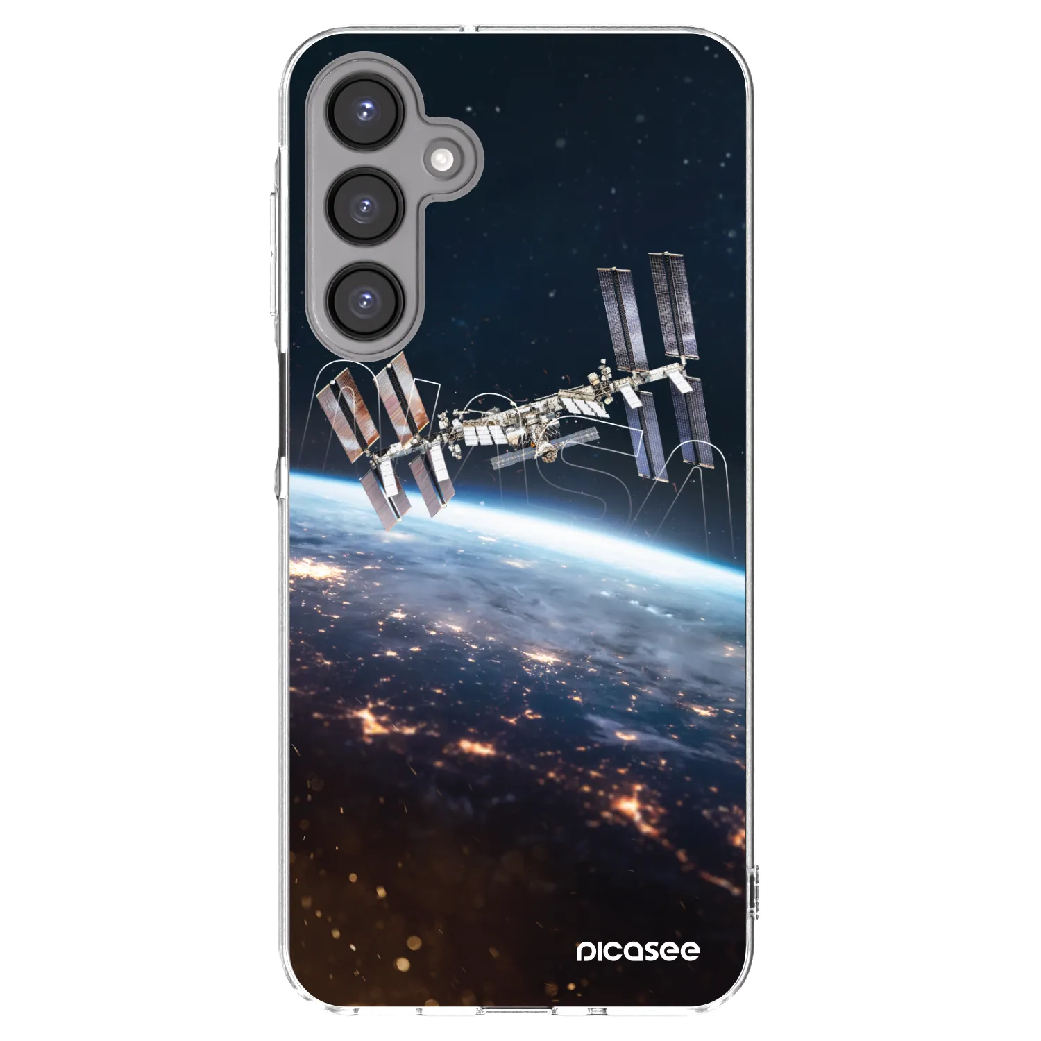 Picasee Samsung Galaxy A16 4G Hülle - Transparentes Silikon - Station