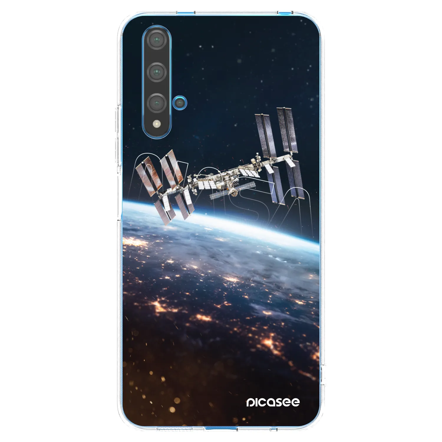 Picasee Huawei Nova 5T Hülle - Transparentes Silikon - Station