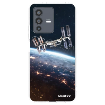 Picasee Vivo V23 5G Hülle - Transparentes Silikon - Station