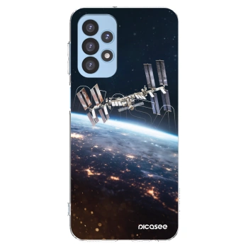 Picasee Samsung Galaxy A23 A235F 4G Hülle - Transparentes Silikon - Station