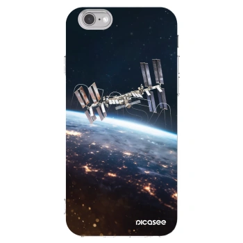Picasee Apple iPhone 6/6S Hülle - Transparentes Silikon - Station