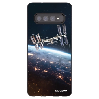 Picasee Samsung Galaxy S10 G973 Hülle - Schwarzes Silikon - Station