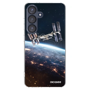 Picasee Samsung Galaxy S25 5G Hülle - Transparentes Silikon - Station