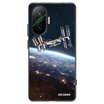 Picasee Xiaomi Poco F7 5G Hülle - Schwarzes Silikon - Station