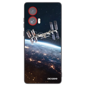 Picasee Motorola Edge 50 Fusion Hülle - Schwarzes Silikon - Station