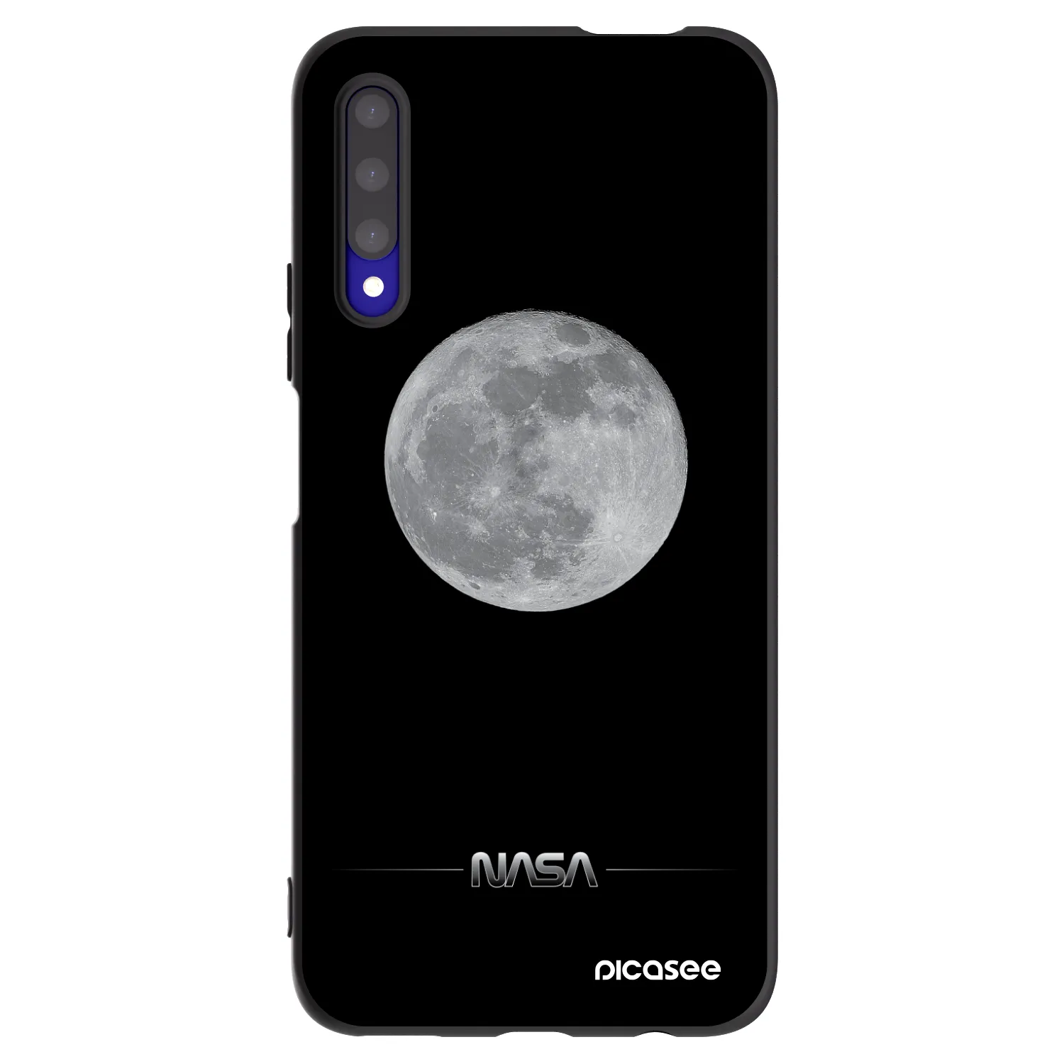Picasee Honor 9X Pro Hülle - Schwarzes Silikon - Moon Minimal