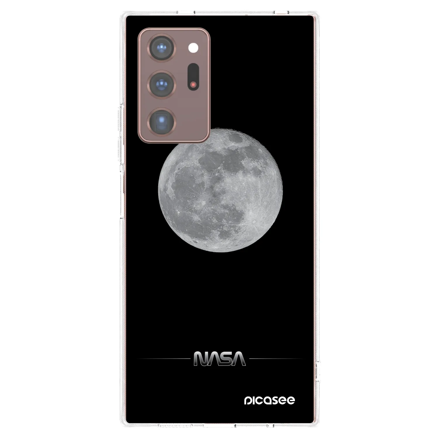 Picasee Samsung Galaxy Note 20 Ultra Hülle - Transparentes Silikon - Moon Minimal