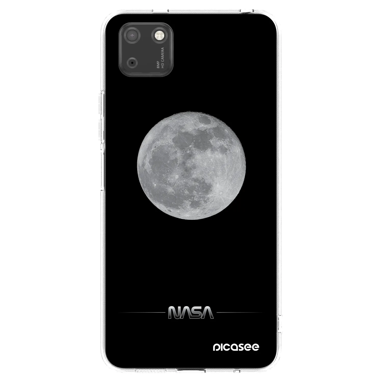 Picasee Huawei Y5P Hülle - Transparentes Silikon - Moon Minimal