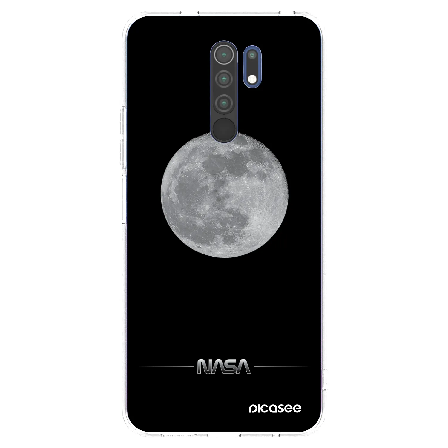 Picasee Xiaomi Redmi 9 Hülle - Transparentes Silikon - Moon Minimal