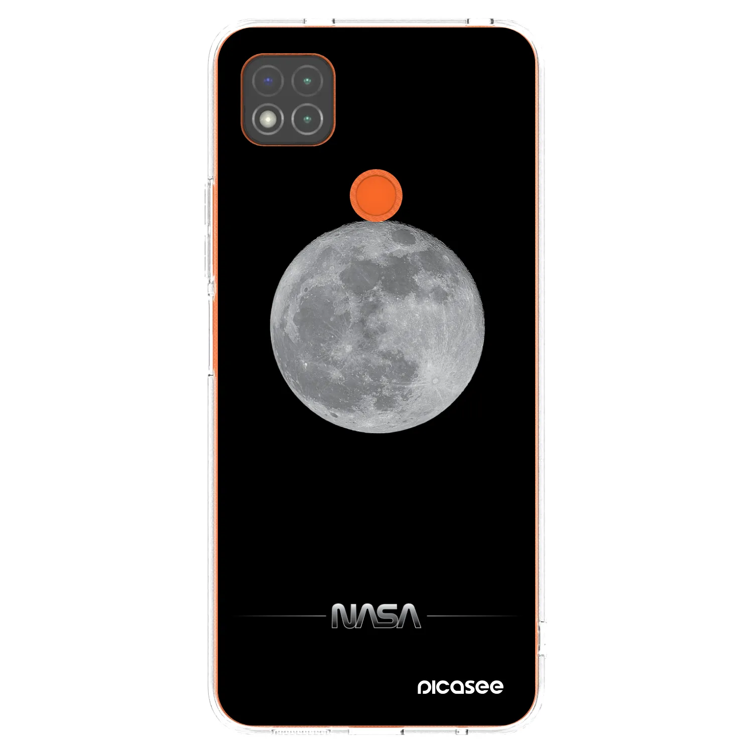 Picasee Xiaomi Redmi 9C Hülle - Transparentes Silikon - Moon Minimal