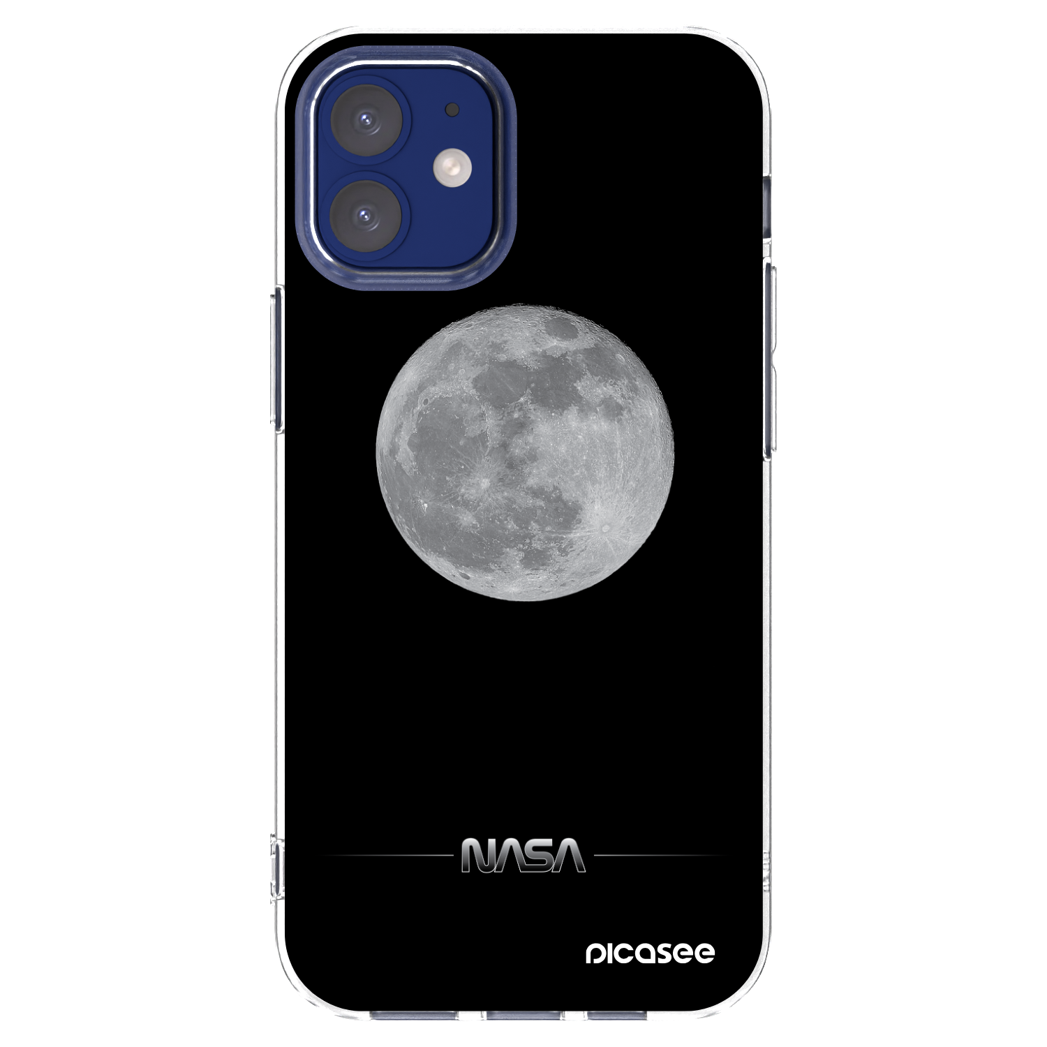 Picasee Apple iPhone 12 mini Hülle - Transparentes Silikon - Moon Minimal