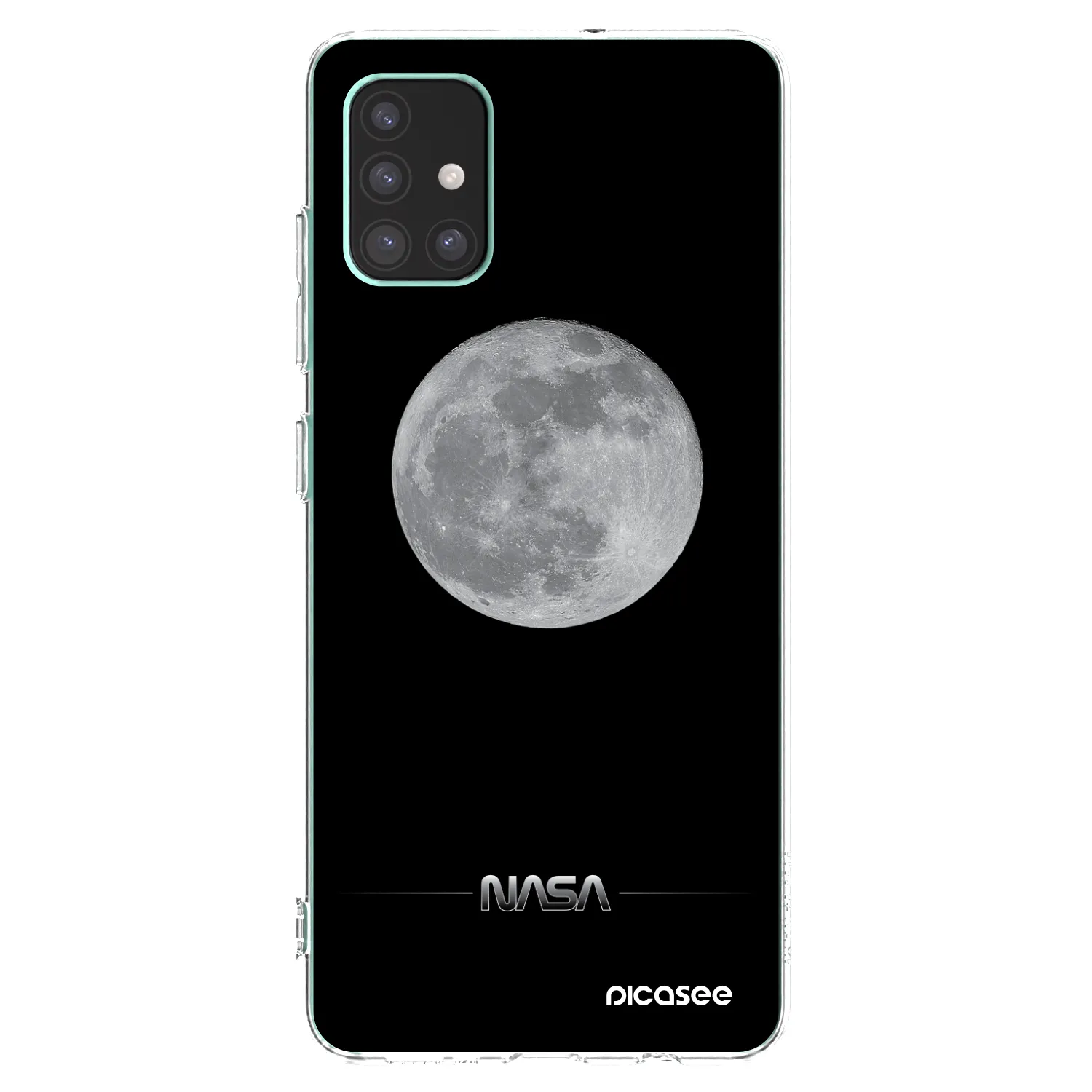 Picasee Samsung Galaxy M51 M515F Hülle - Transparentes Silikon - Moon Minimal