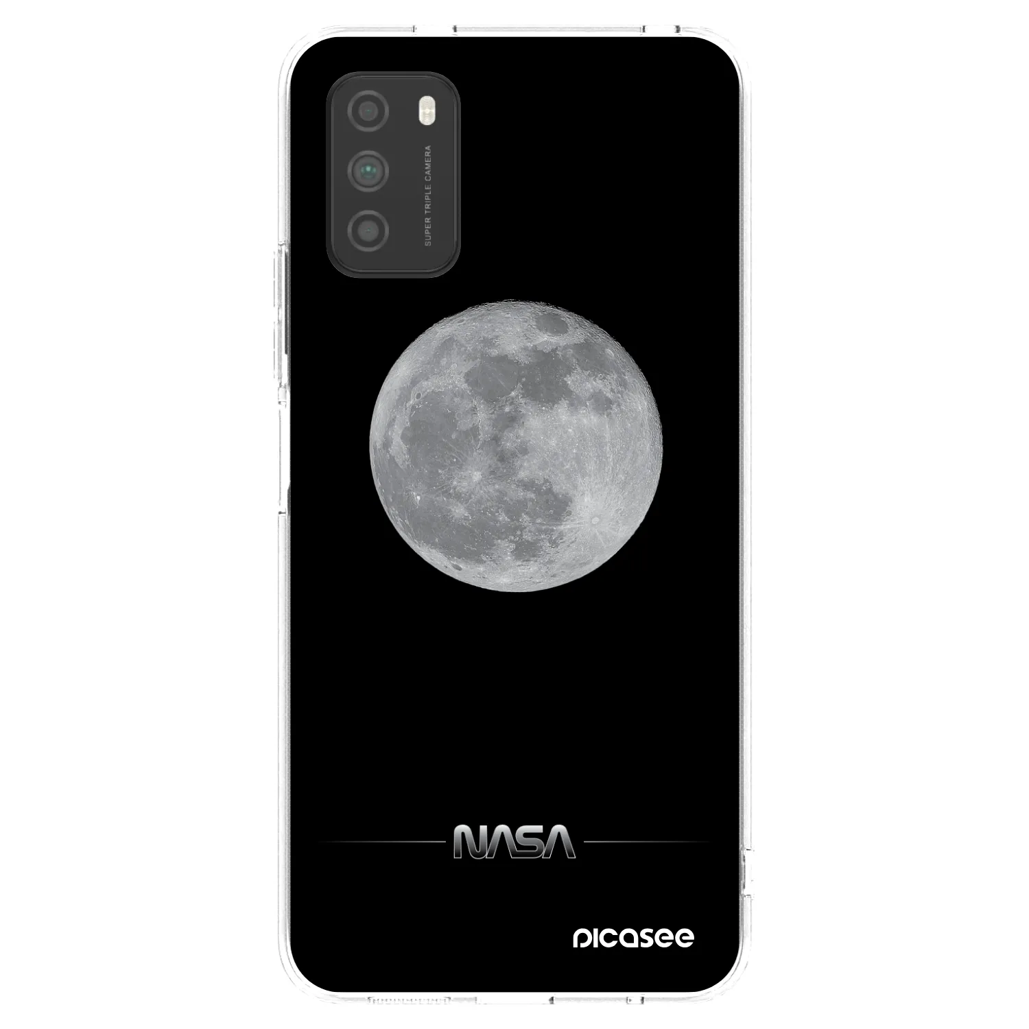 Picasee Xiaomi Poco M3 Hülle - Transparentes Silikon - Moon Minimal