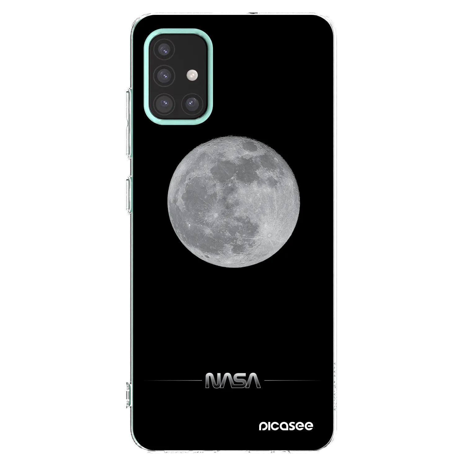Picasee Samsung Galaxy M31s Hülle - Transparentes Silikon - Moon Minimal