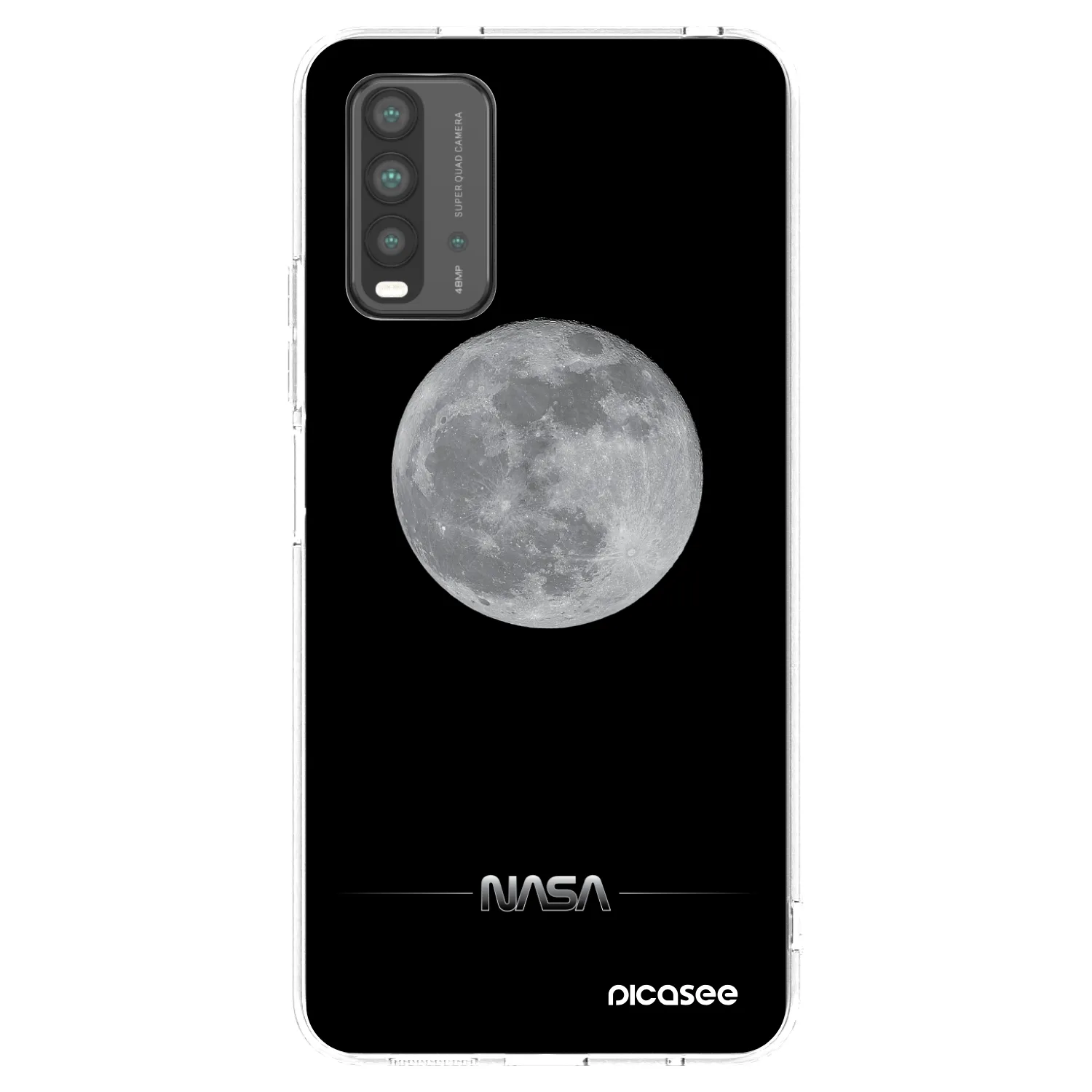 Picasee Xiaomi Redmi 9T Hülle - Transparentes Silikon - Moon Minimal