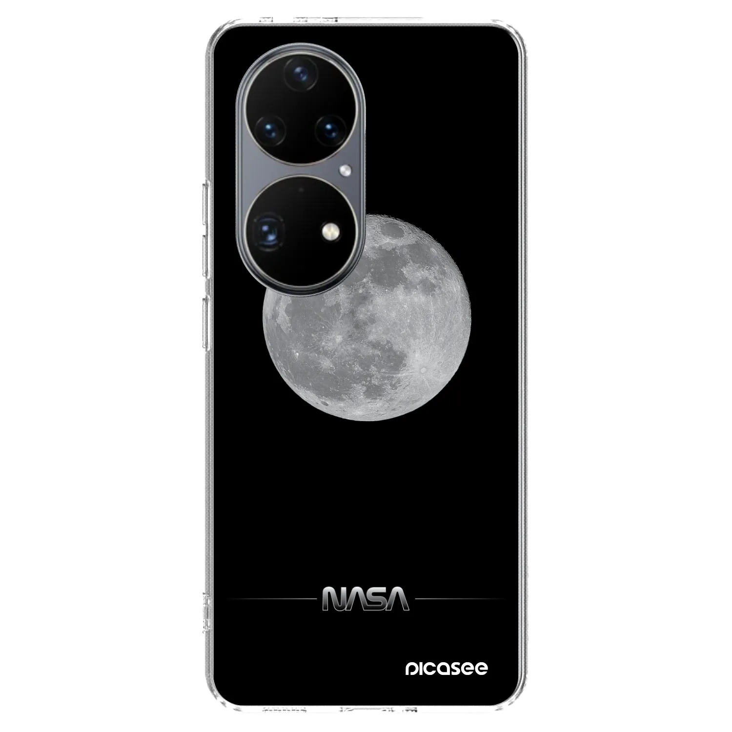 Picasee Huawei P50 Hülle - Transparentes Silikon - Moon Minimal