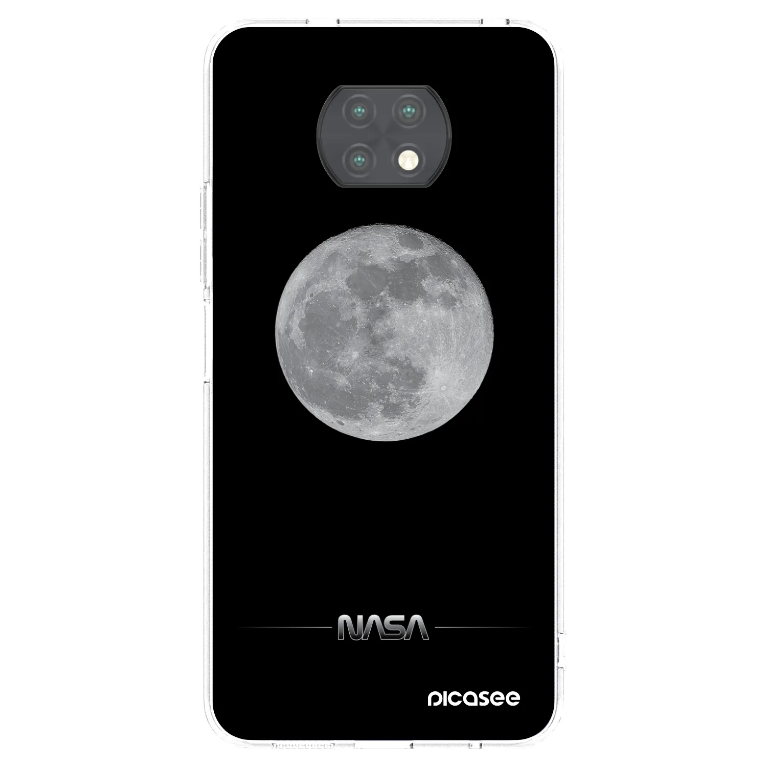 Picasee Xiaomi Redmi Note 9T Hülle - Transparentes Silikon - Moon Minimal
