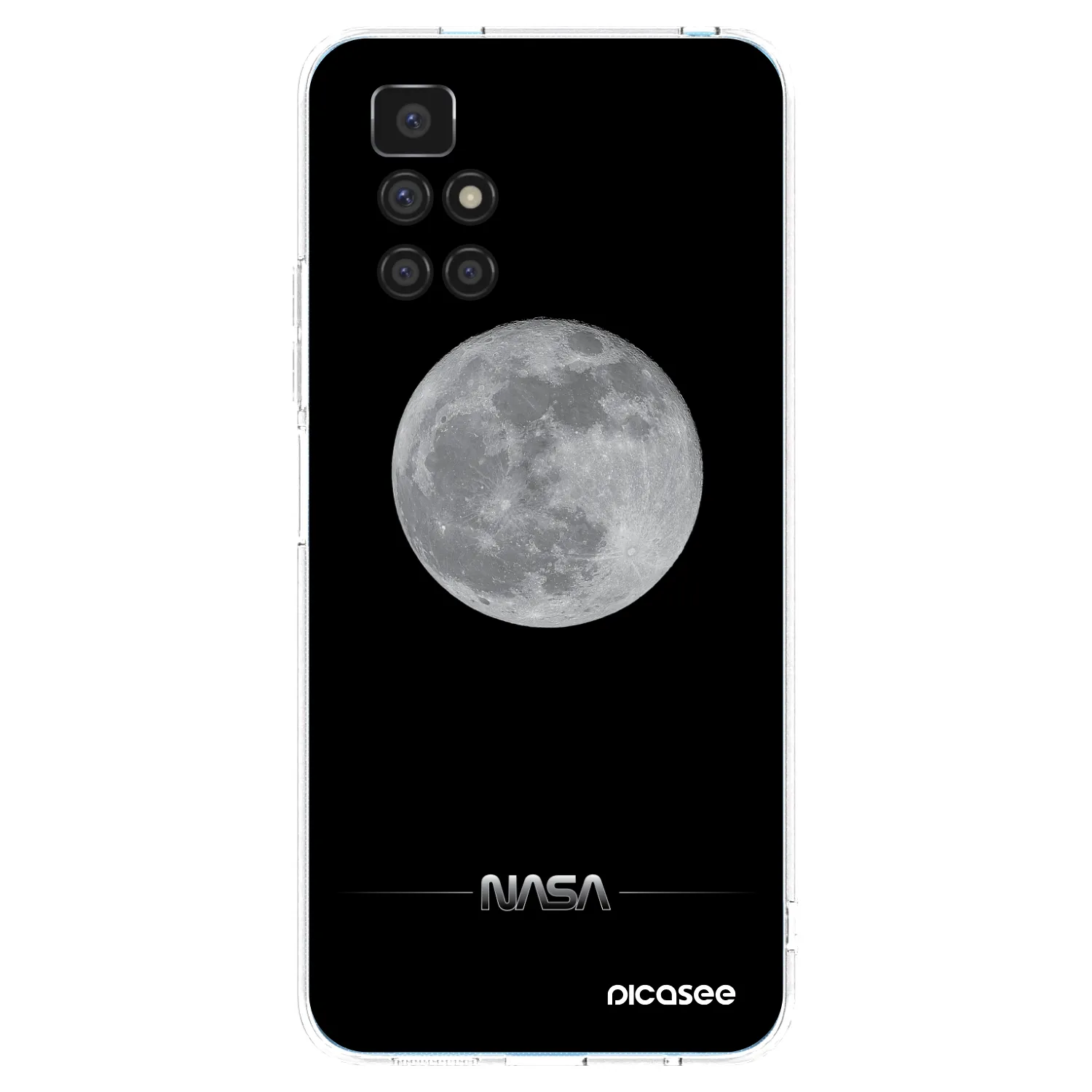 Picasee Xiaomi Redmi 10 Hülle - Transparentes Silikon - Moon Minimal