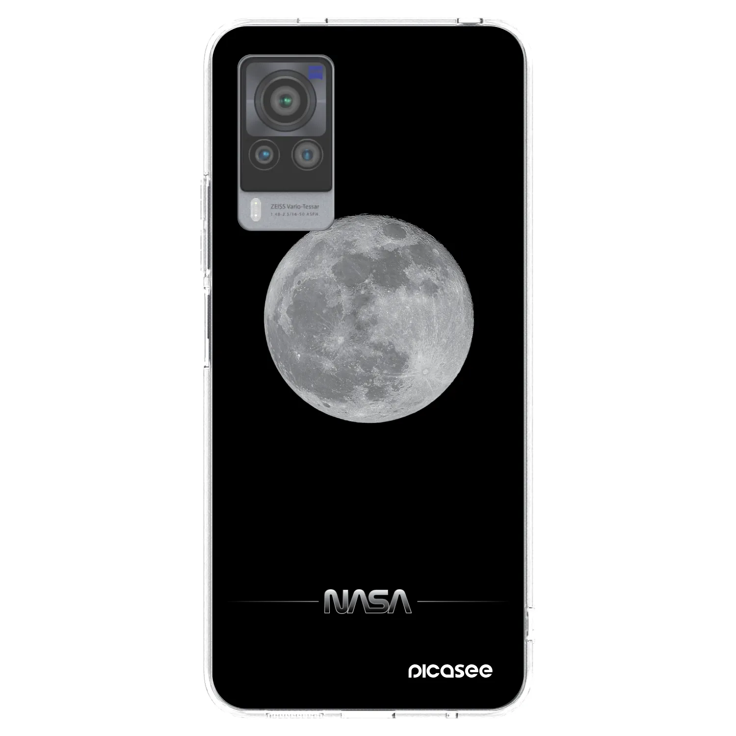 Picasee Vivo X60 Pro 5G Hülle - Transparentes Silikon - Moon Minimal