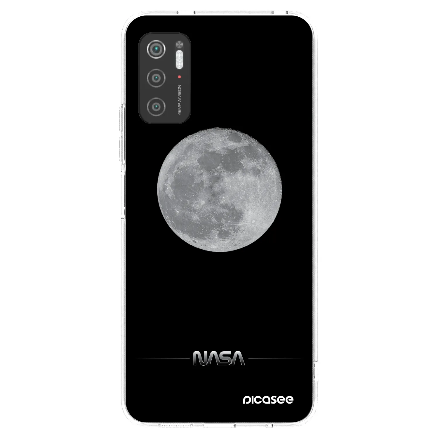 Picasee Xiaomi Poco M3 Pro 5G Hülle - Transparentes Silikon - Moon Minimal