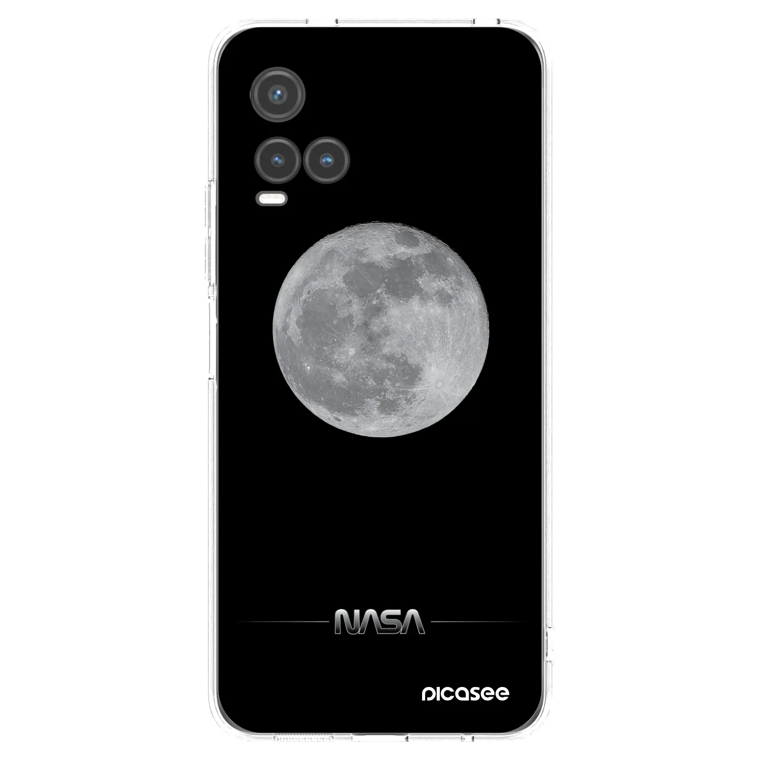 Picasee Vivo Y33s Hülle - Transparentes Silikon - Moon Minimal