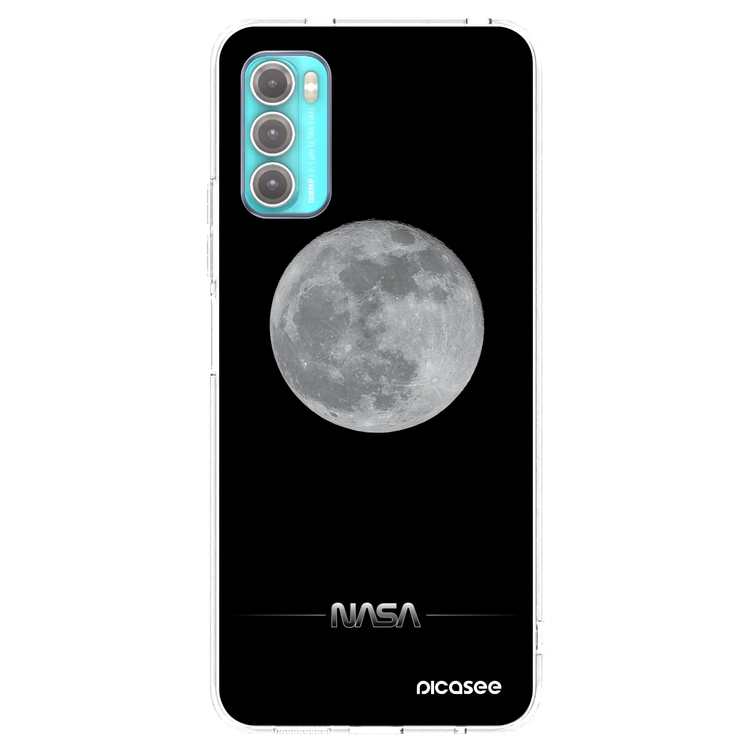 Picasee Motorola Moto G60 Hülle - Transparentes Silikon - Moon Minimal