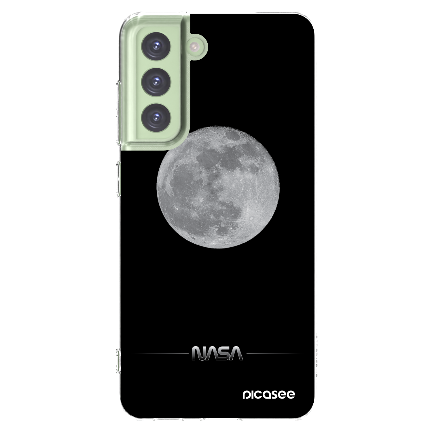 Picasee Samsung Galaxy S21 FE 5G Hülle - Transparentes Silikon - Moon Minimal