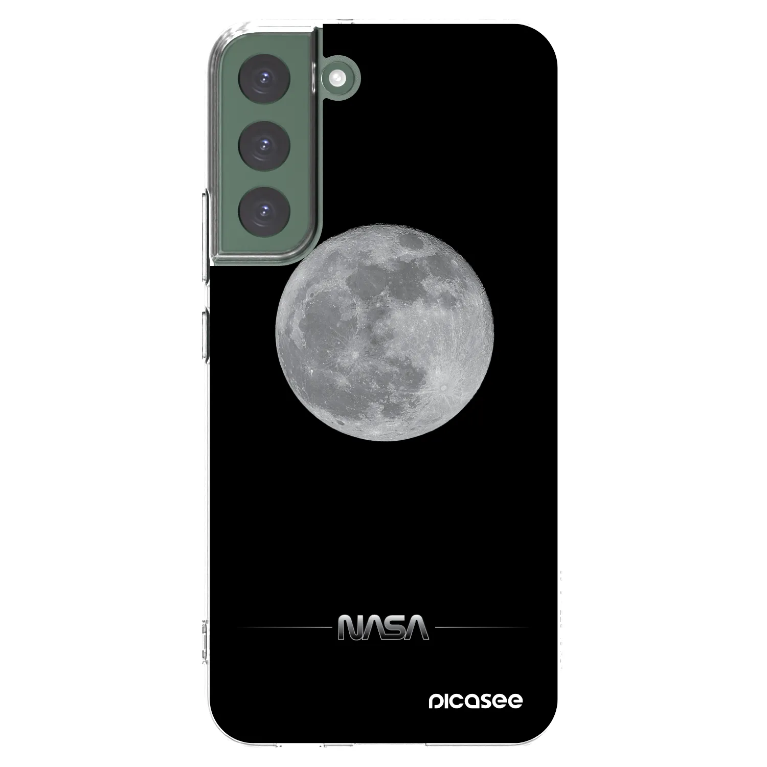 Picasee Samsung Galaxy S22+ 5G Hülle - Transparentes Silikon - Moon Minimal