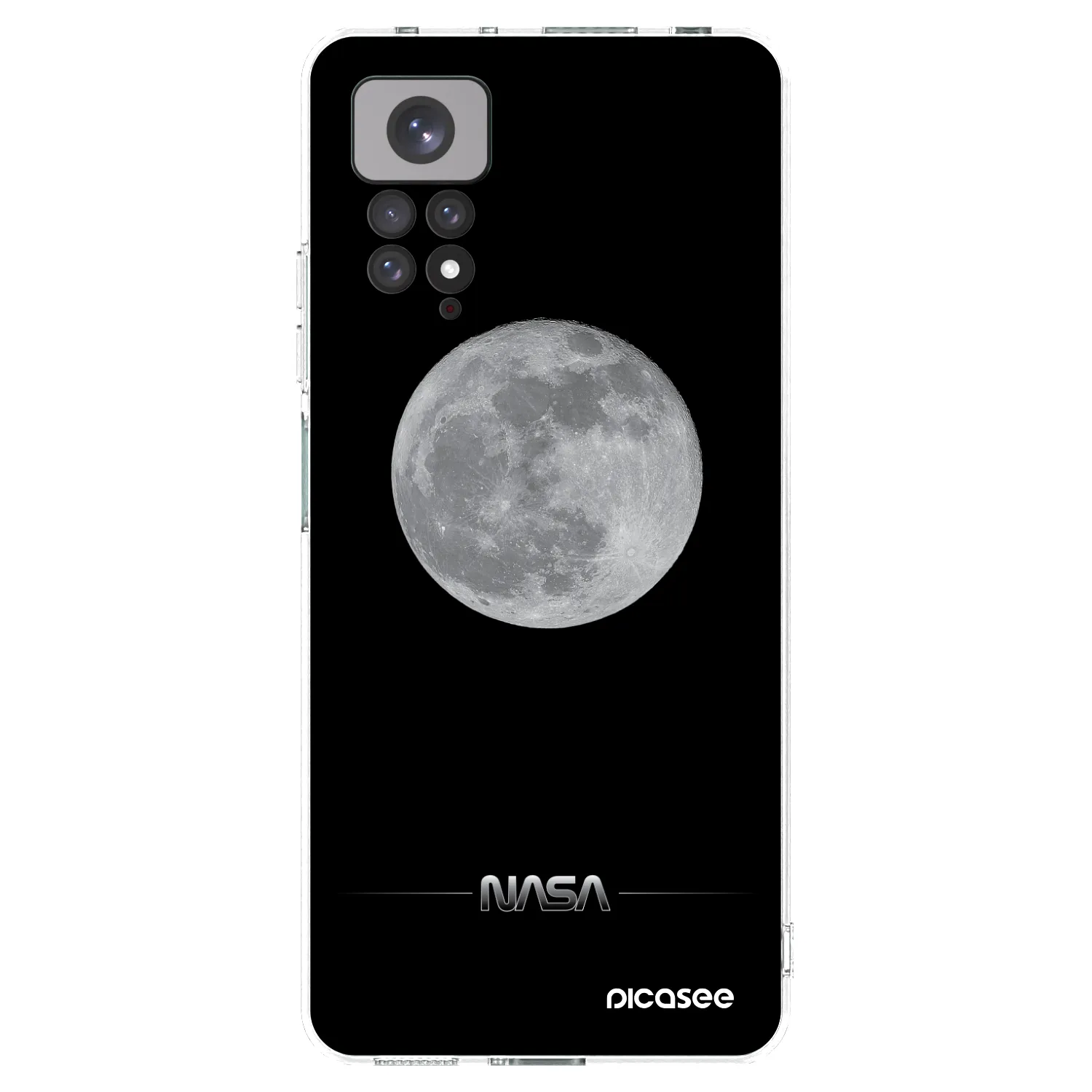 Picasee Xiaomi Redmi Note 11S 4G Hülle - Transparentes Silikon - Moon Minimal