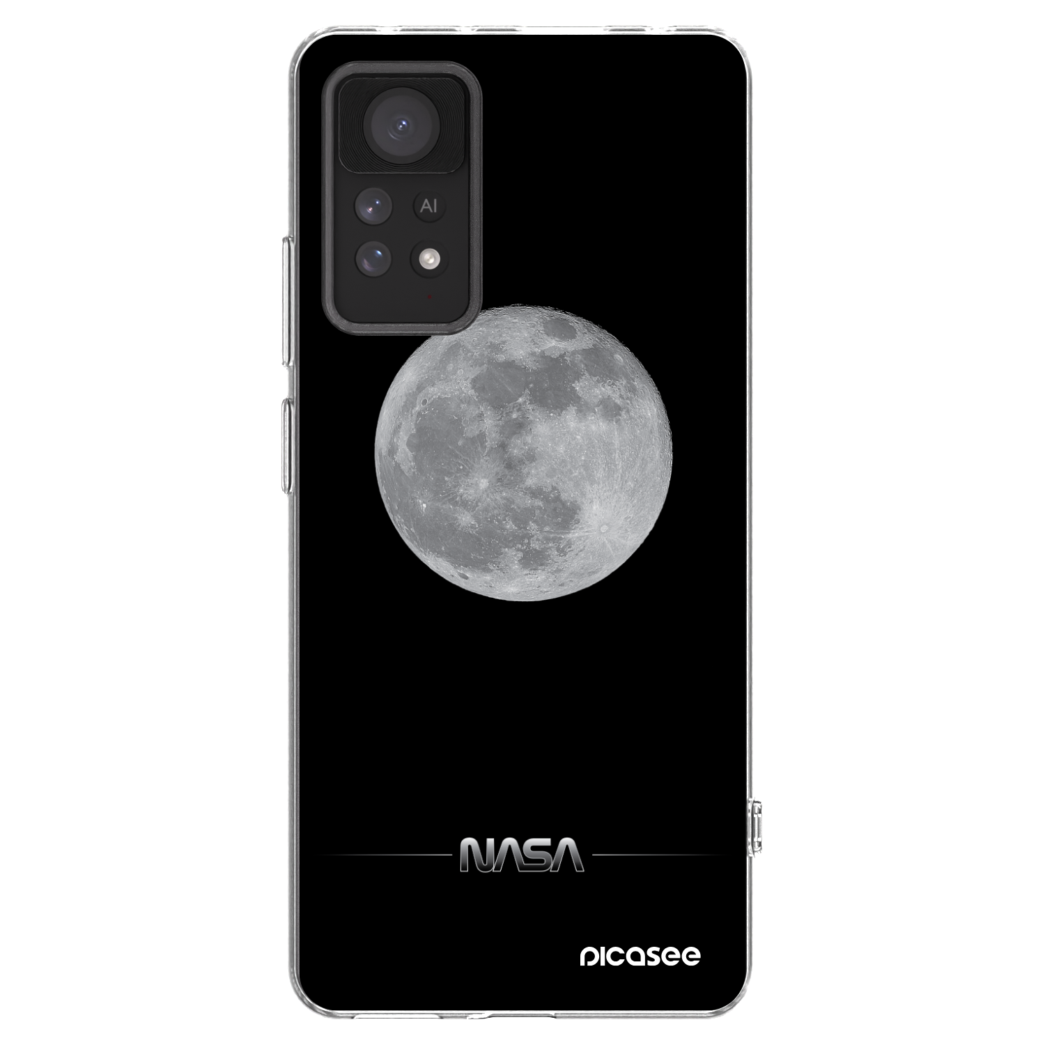 Picasee Xiaomi Redmi Note 11 Pro 5G Hülle - Transparentes Silikon - Moon Minimal