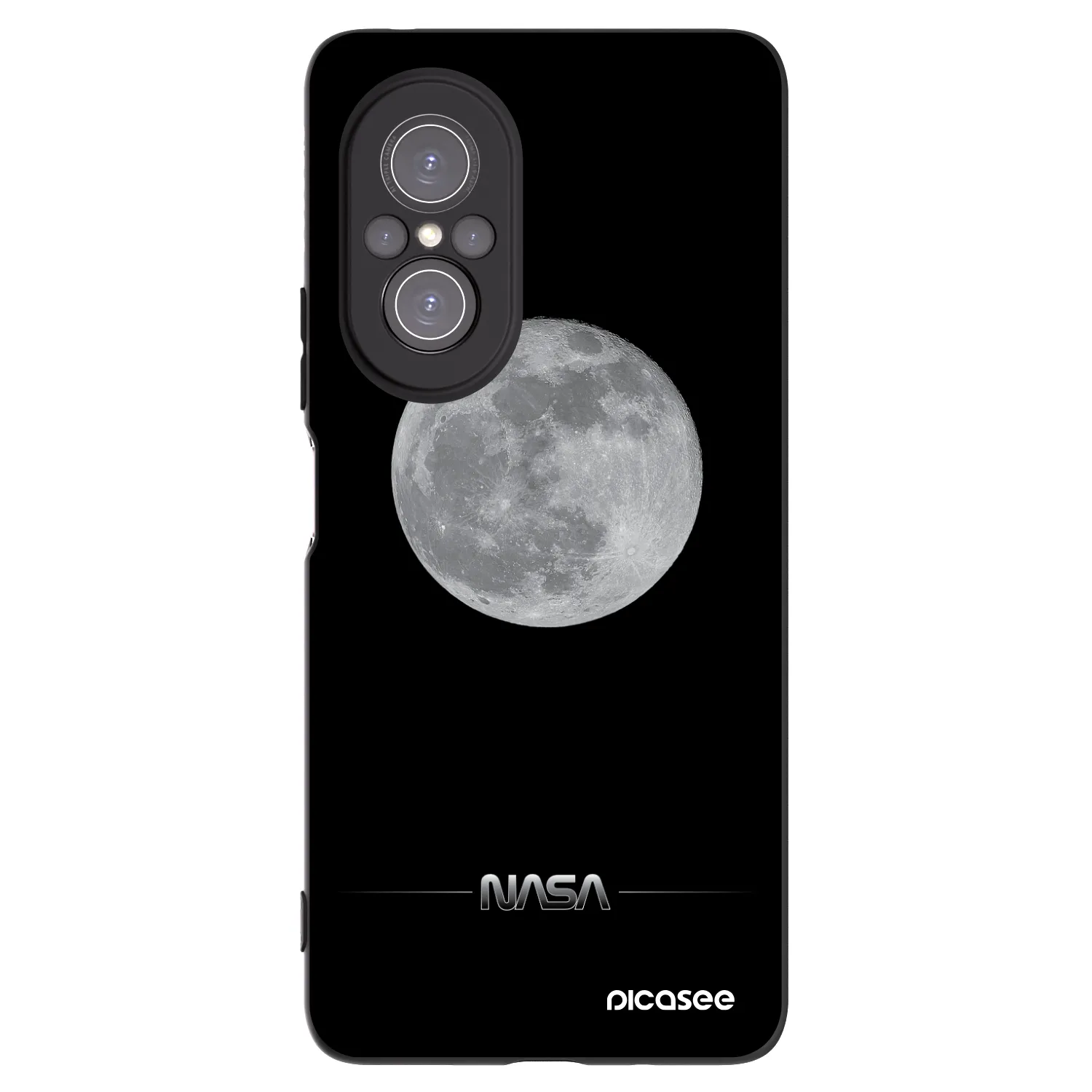Picasee Huawei Nova 9 SE Hülle - Schwarzes Silikon - Moon Minimal