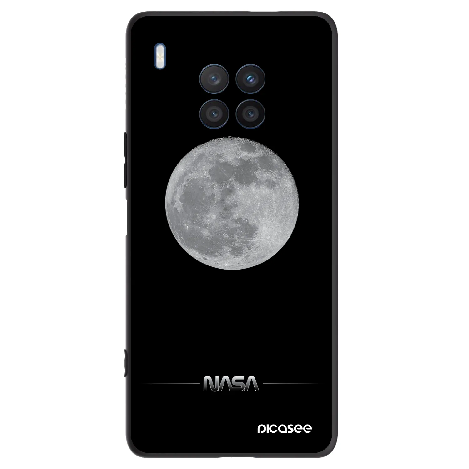 Picasee Honor 50 Lite Hülle - Schwarzes Silikon - Moon Minimal