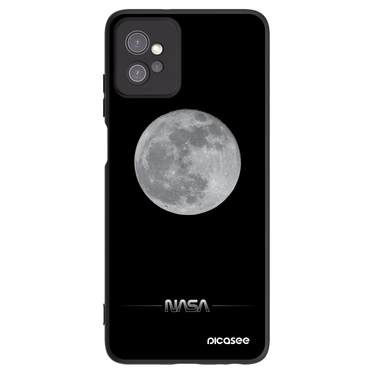 Picasee Motorola Moto G32 Hülle - Schwarzes Silikon - Moon Minimal