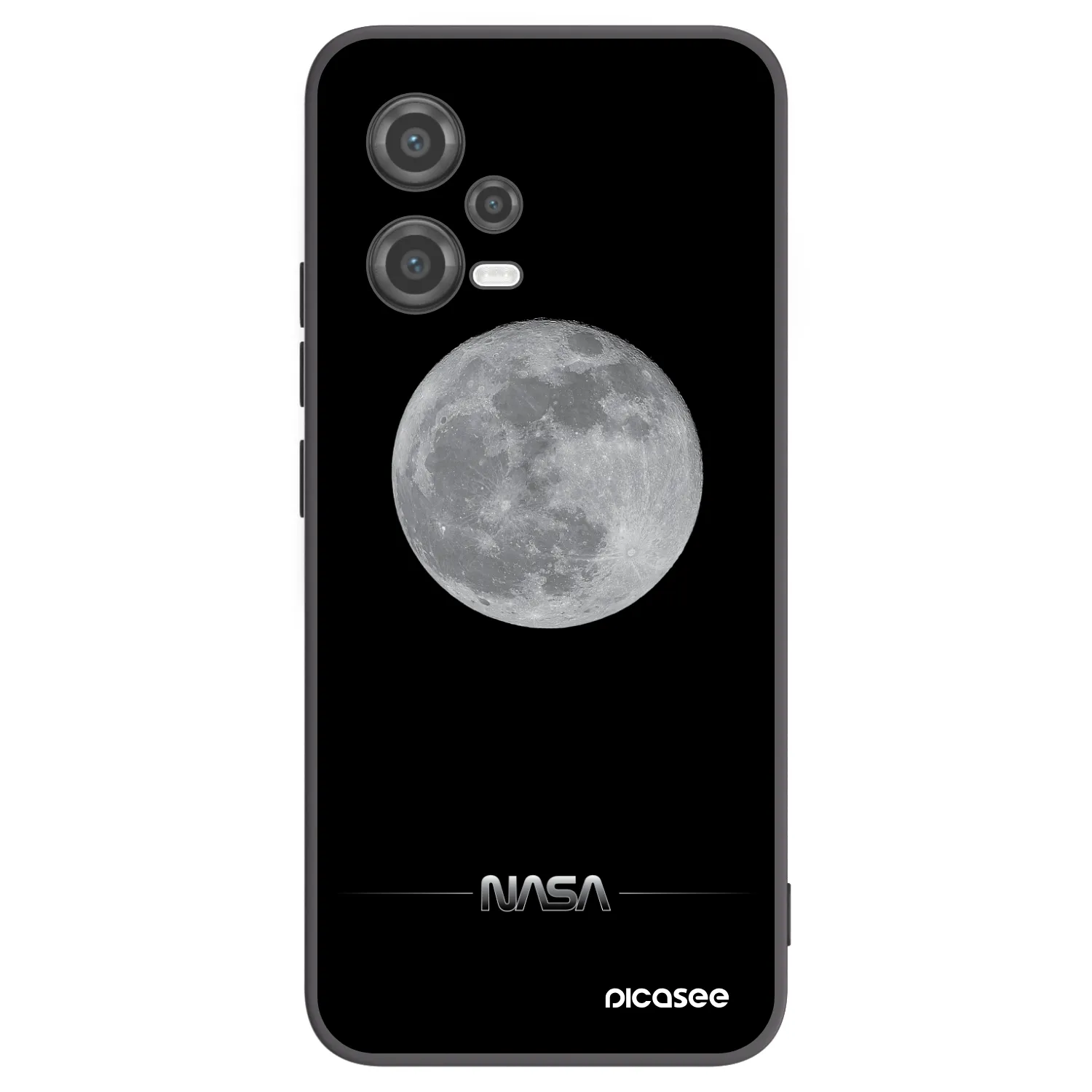 Picasee Xiaomi Poco X5 Hülle - Schwarzes Silikon - Moon Minimal