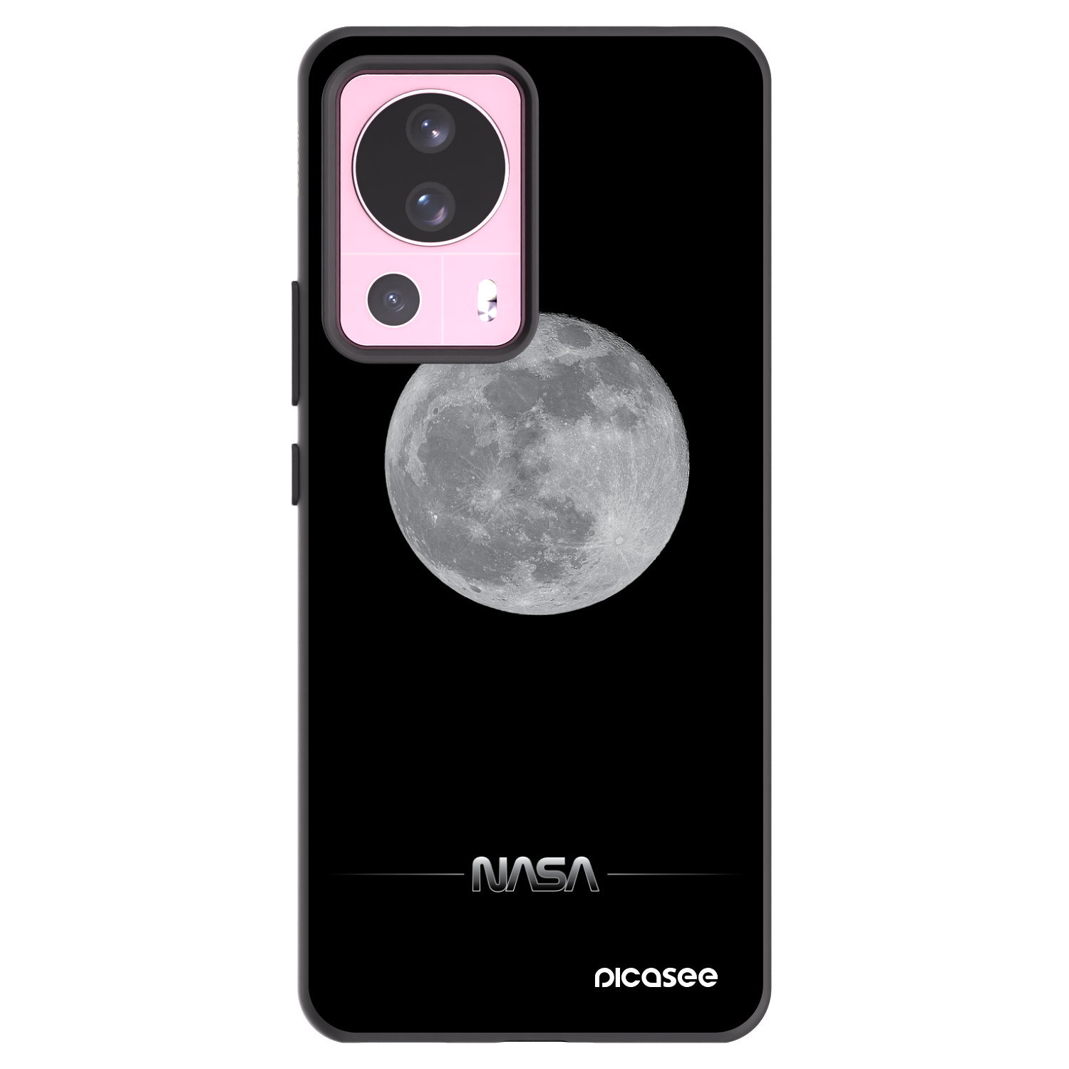 Picasee Xiaomi 13 Lite Hülle - Schwarzes Silikon - Moon Minimal