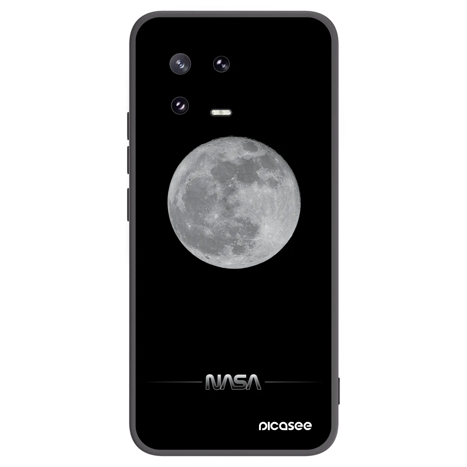 Picasee Xiaomi 13 Pro Hülle - Schwarzes Silikon - Moon Minimal