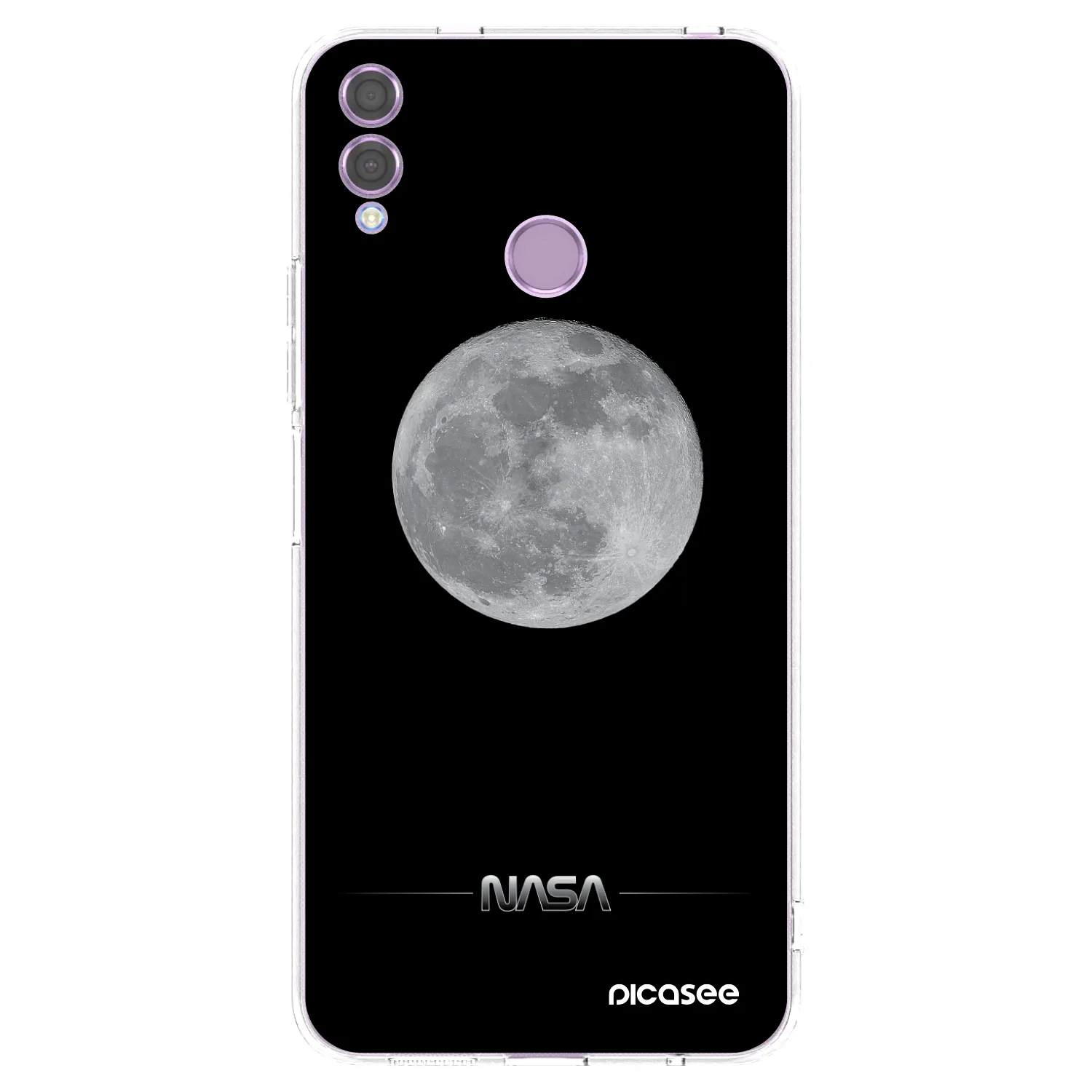Picasee Honor 8X Hülle - Transparentes Silikon - Moon Minimal