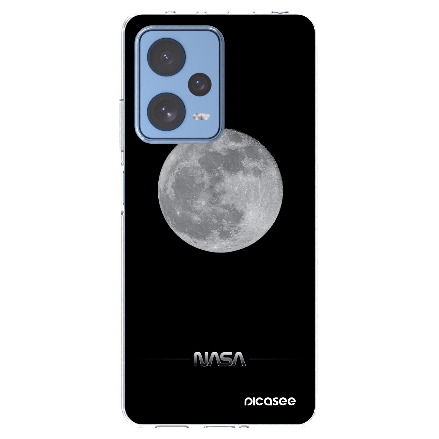 Picasee Xiaomi Redmi Note 12 Pro 5G Hülle - Transparentes Silikon - Moon Minimal