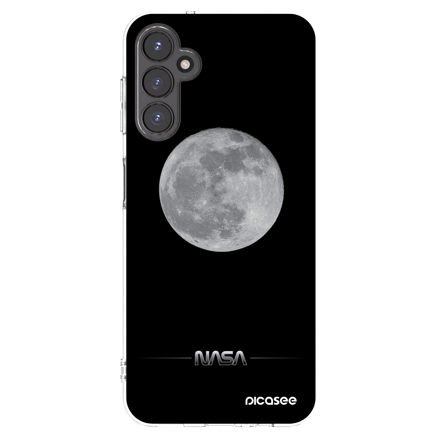 Picasee Samsung Galaxy A14 5G A146P Hülle - Transparentes Silikon - Moon Minimal