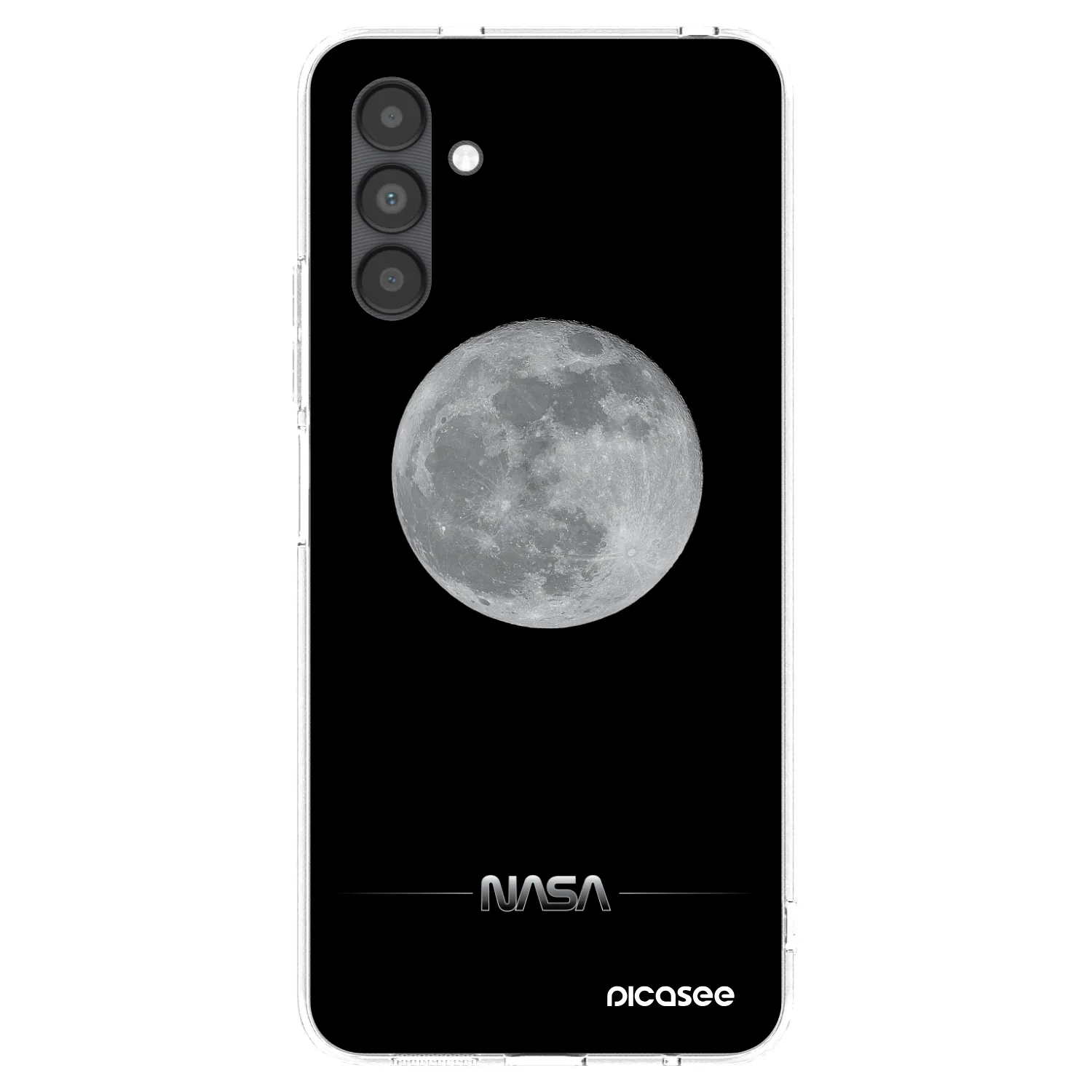 Picasee Samsung Galaxy A04s A047F Hülle - Transparentes Silikon - Moon Minimal