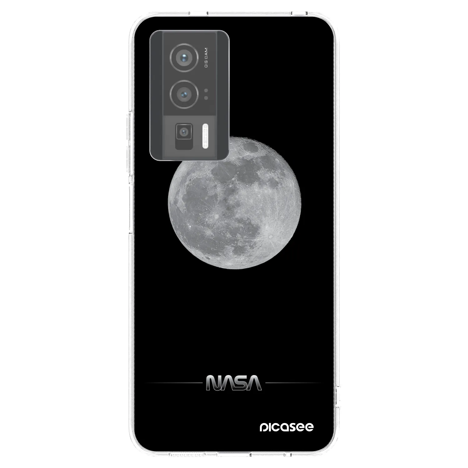 Picasee Xiaomi Poco F5 Pro 5G Hülle - Transparentes Silikon - Moon Minimal